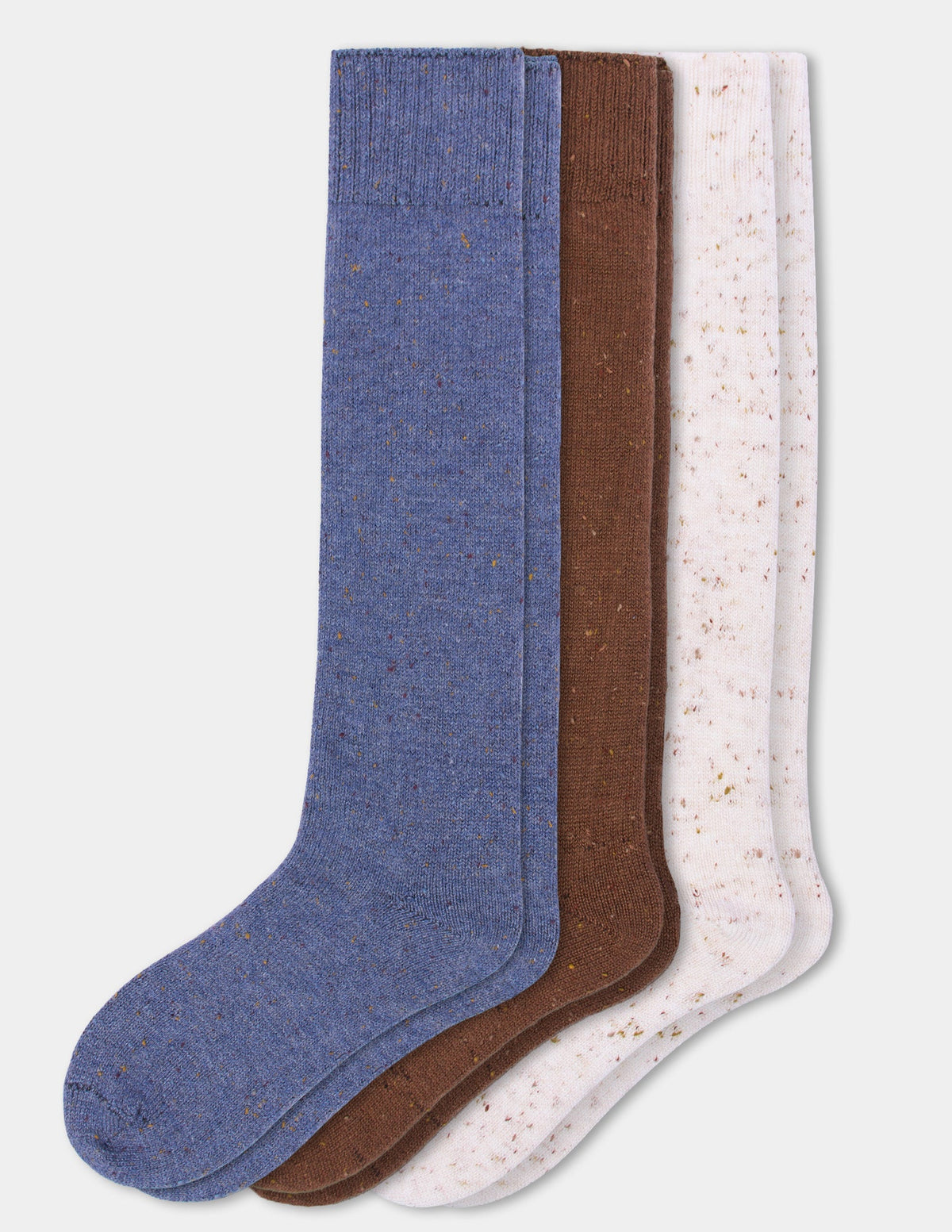 Tweed Knee Sock 3 Pair Pack - Assorted | Hue