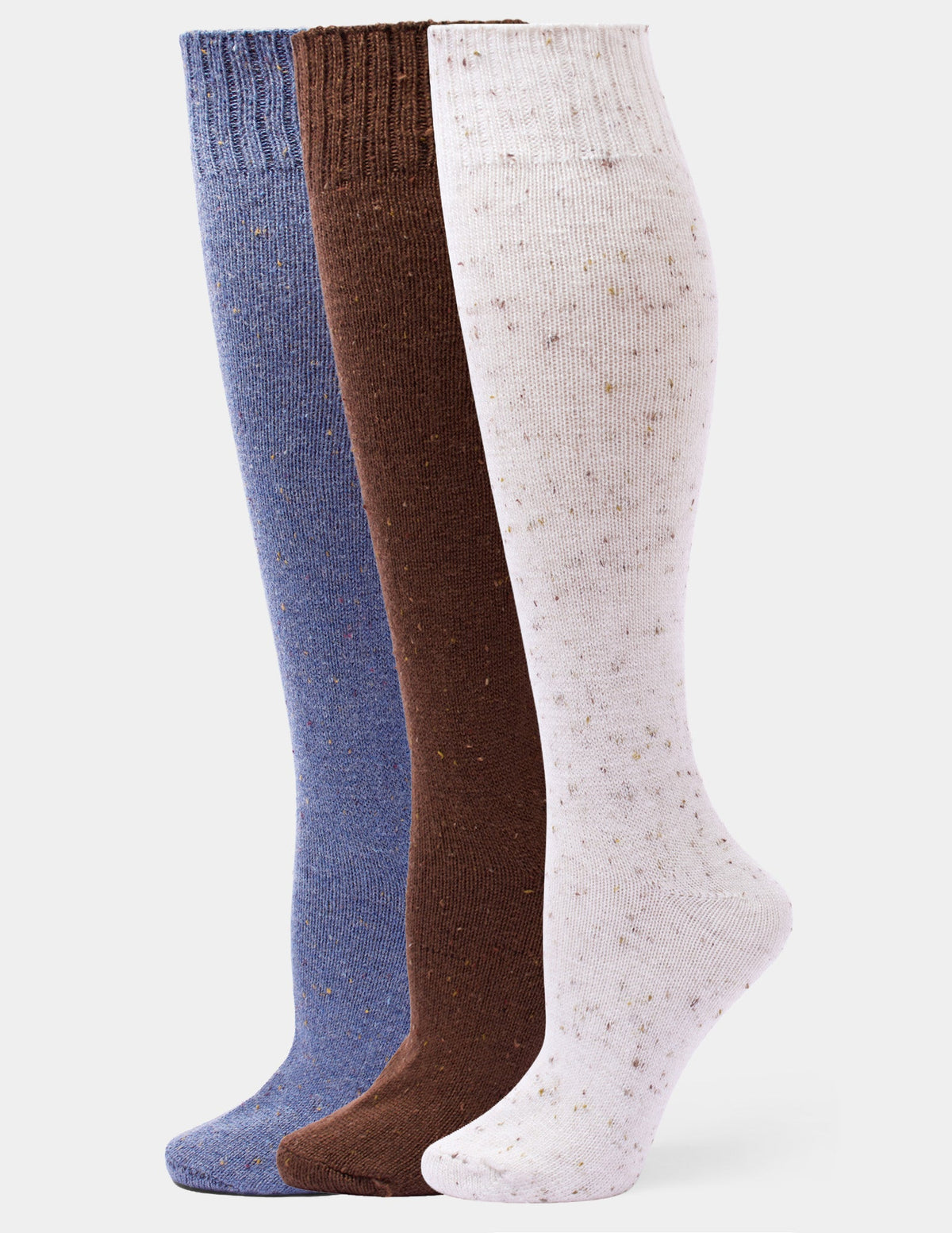 Tweed Knee Sock 3 Pair Pack - Assorted | Hue
