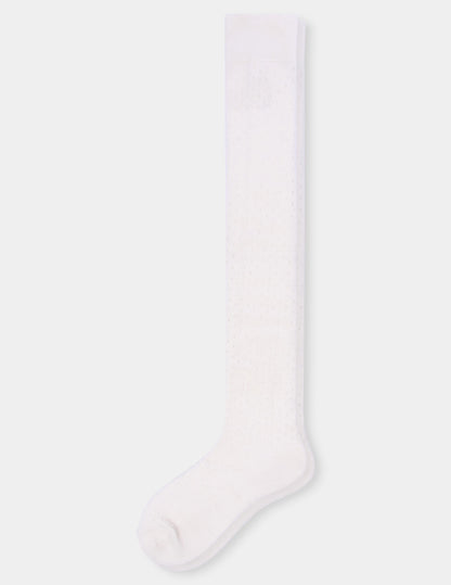 Pointelle Over The Knee Sock - Ivory | Hue