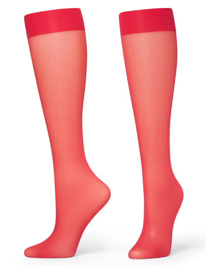 Sheer Knee High - Jester Red | Hue