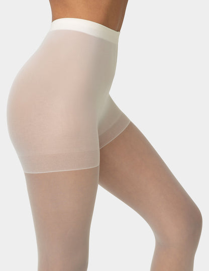 Age Defiance Control Top Pantyhose - Ivory | Hue