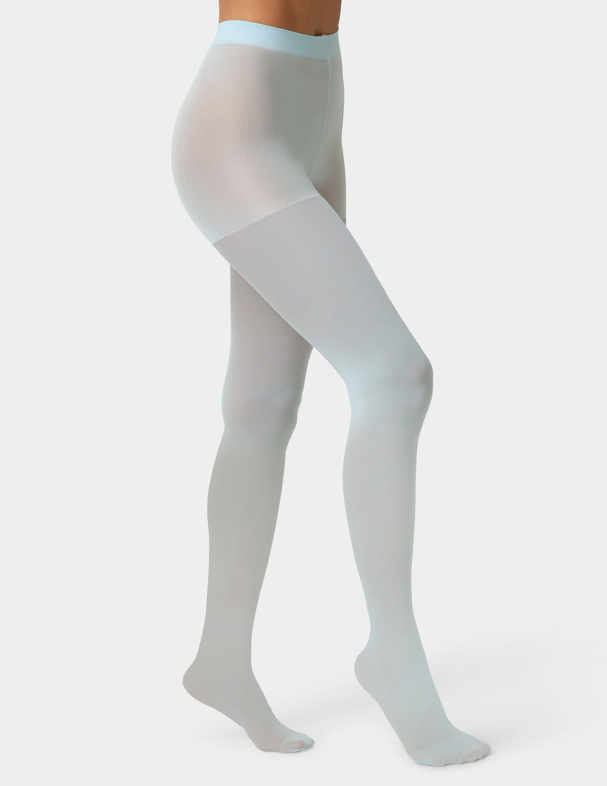 Sheer Tights with Control Top - Cerulean | Hue