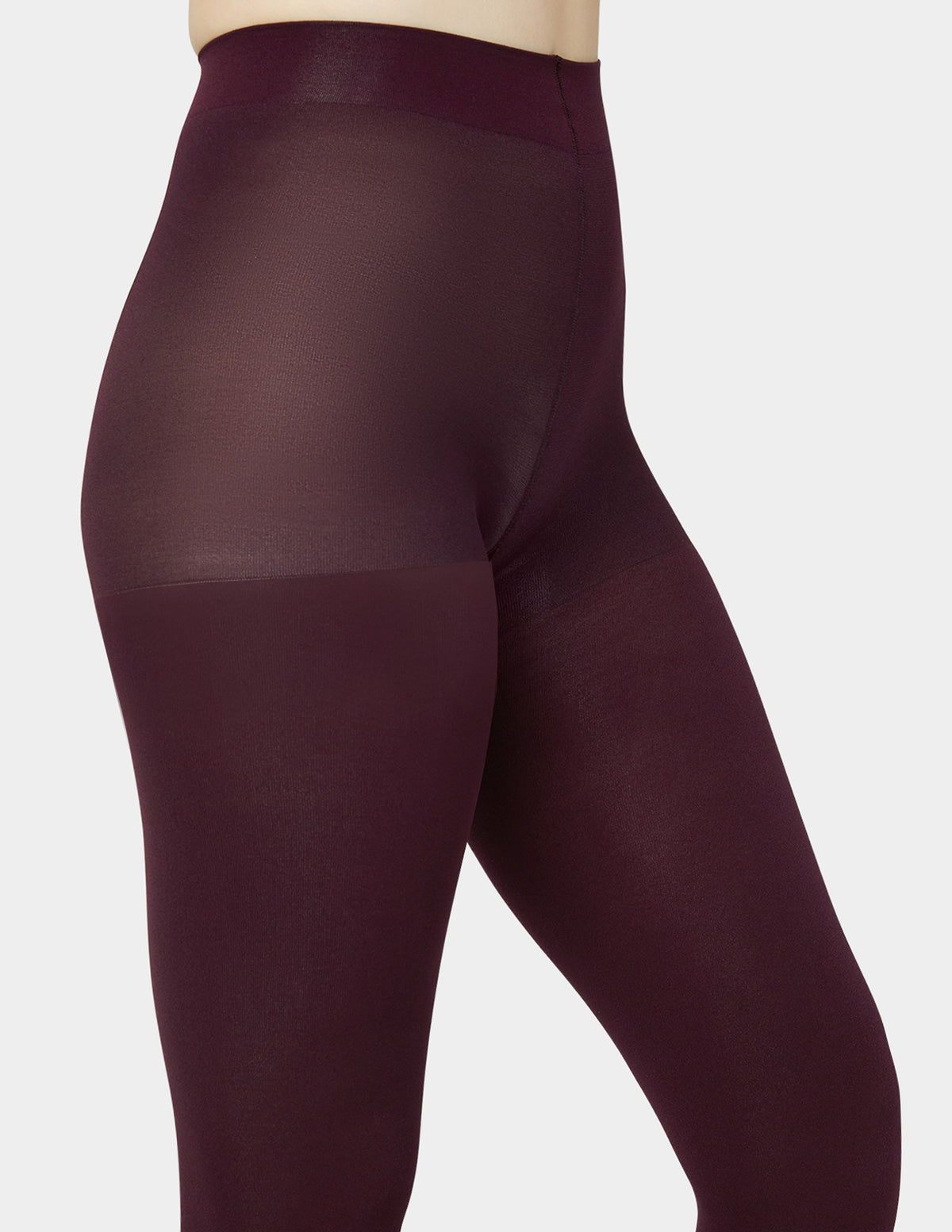 Super Opaque Control Top Tight - Black Cherry | Hue