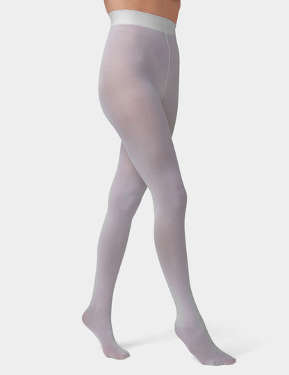 Opaque Non Control Tight - Light Grey Heather | Hue