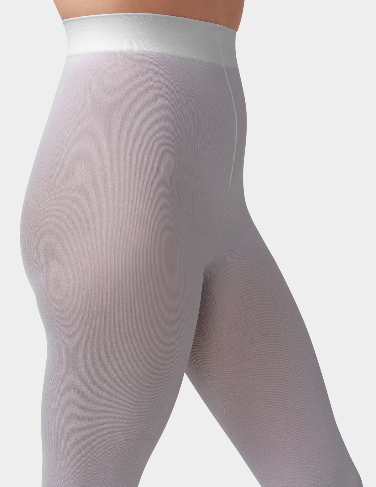 Opaque Non Control Tight - Light Grey Heather | Hue