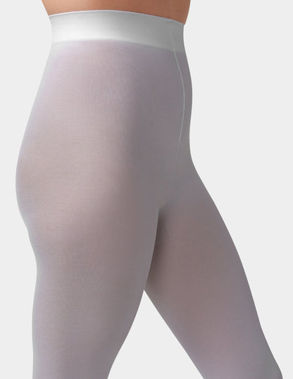 Opaque Non Control Tight - Light Grey Heather | Hue