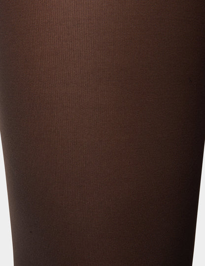 Opaque Tights with Control Top - Espresso | Hue