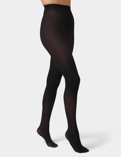 Opaque Tights with Control Top 2 Pack - Graphite Heather | Hue