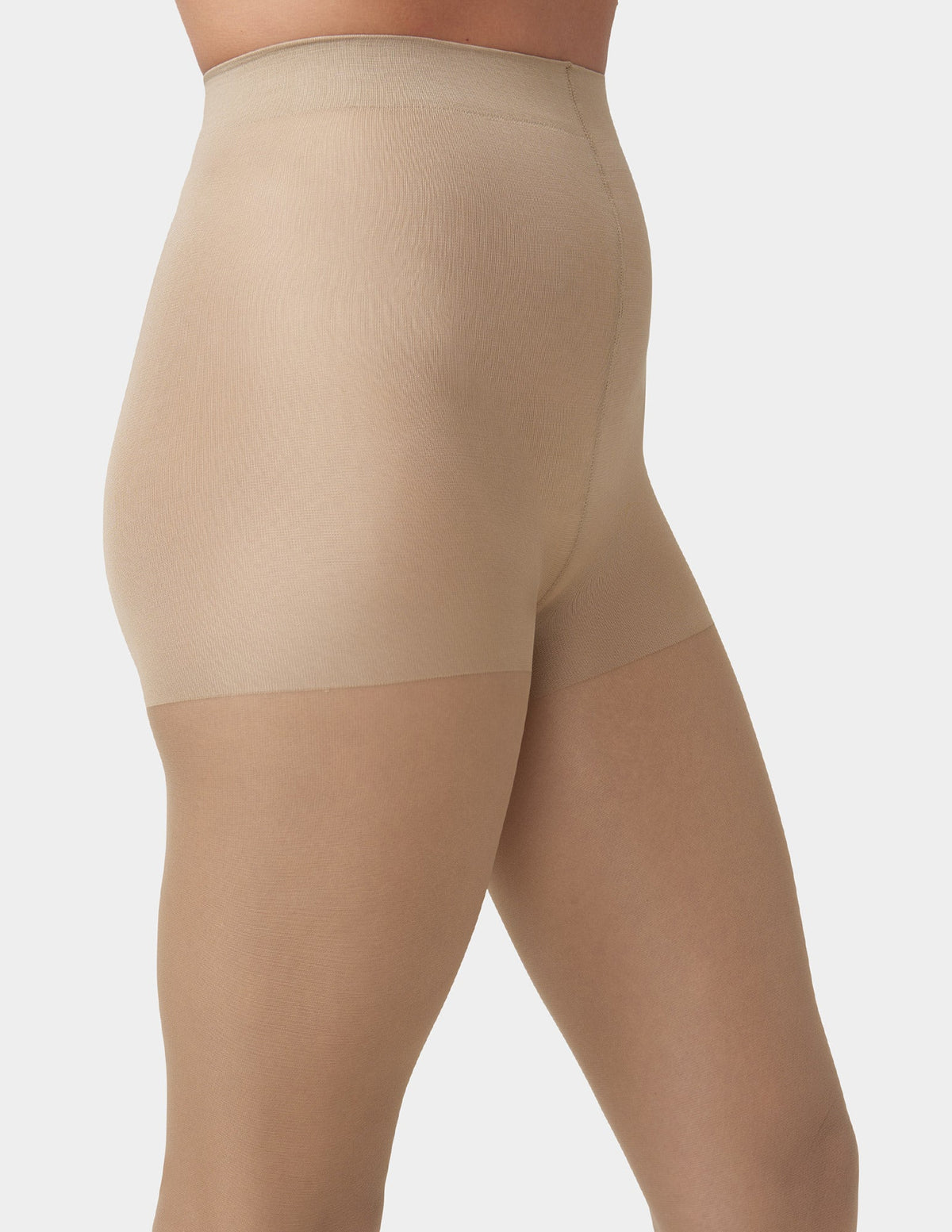 So Silky Sheer Control Top with Invisible Reinforced Toe - Tan | Hue