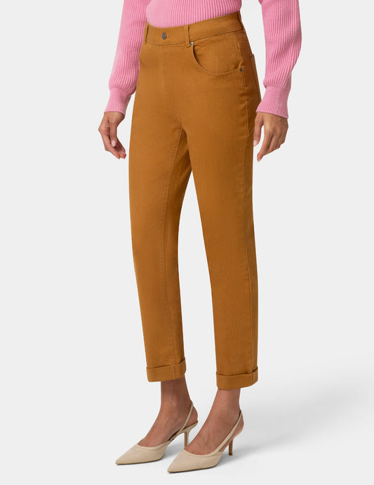 Girlfriend Mid-Rise Denim Pant - Caramel Cafe | Hue