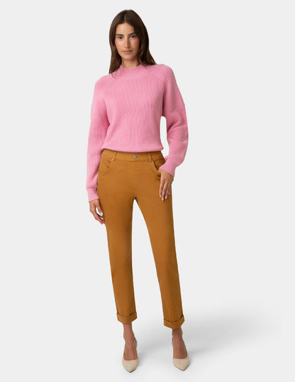 Girlfriend Mid-Rise Denim Pant - Caramel Cafe | Hue