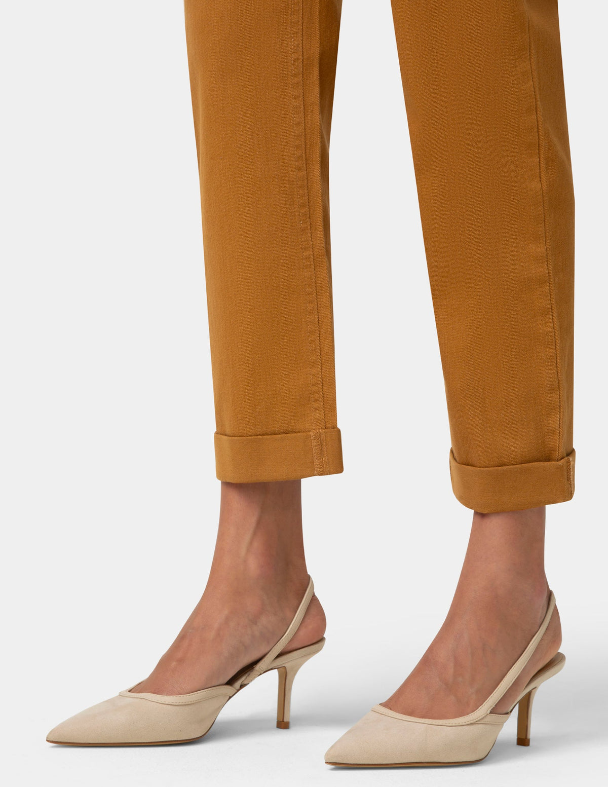 Girlfriend Mid-Rise Denim Pant - Caramel Cafe | Hue