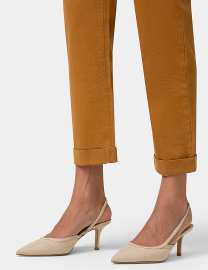 Girlfriend Mid-Rise Denim Pant - Caramel Cafe | Hue