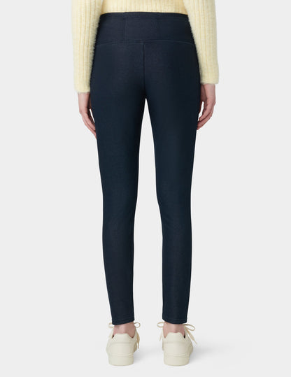 Plush Lined Denim Legging - Midnight Rinse | Hue