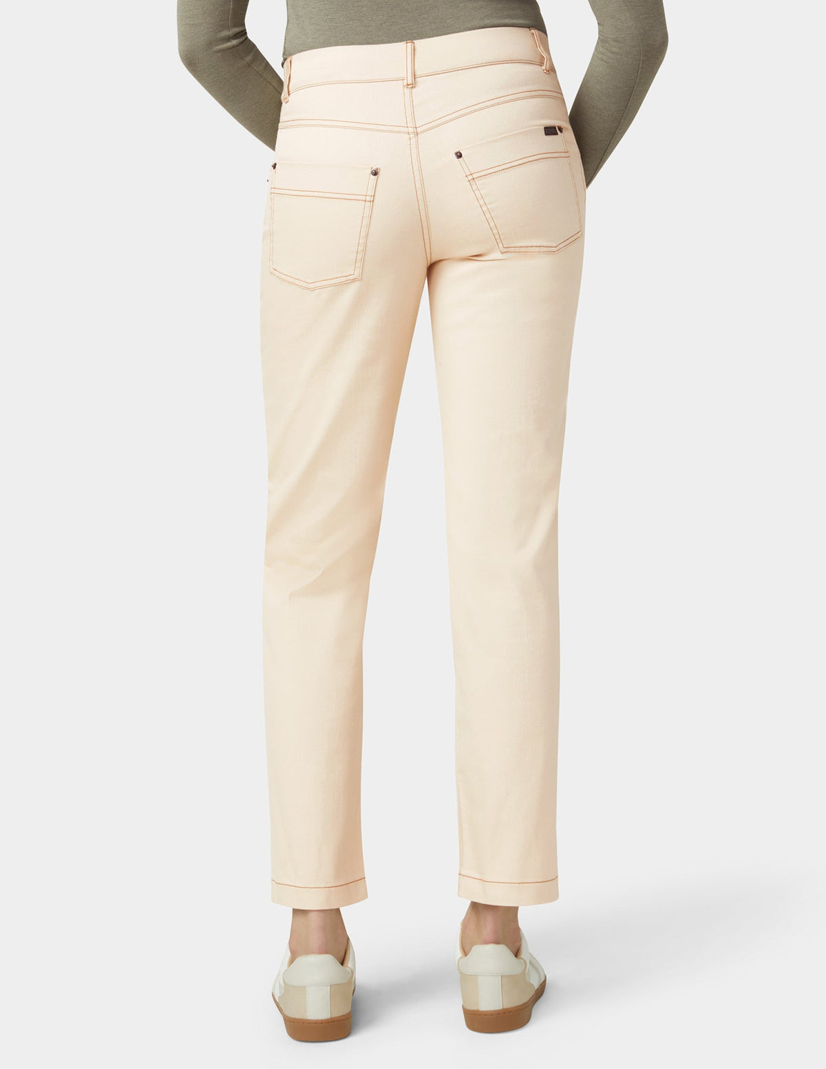 Crosshatch Denim Straight Leg Pant - Ecru | Hue