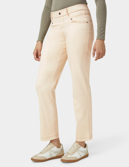 Crosshatch Denim Straight Leg Pant - Ecru | Hue