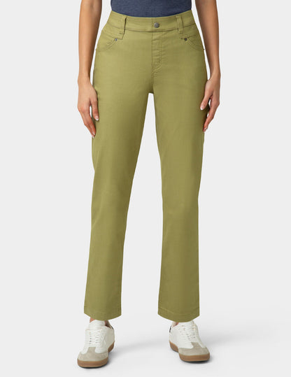Crosshatch Denim Straight Leg Pant - Boa | Hue