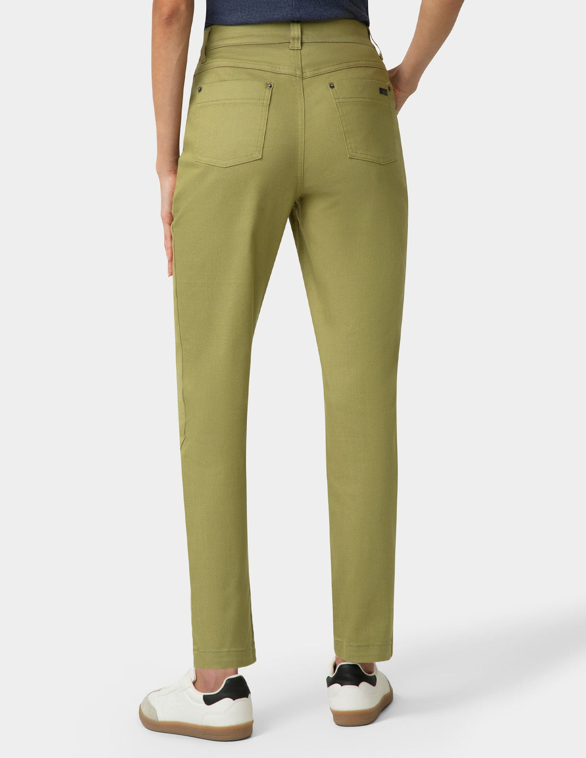 Crosshatch Denim Straight Leg Pant - Boa | Hue