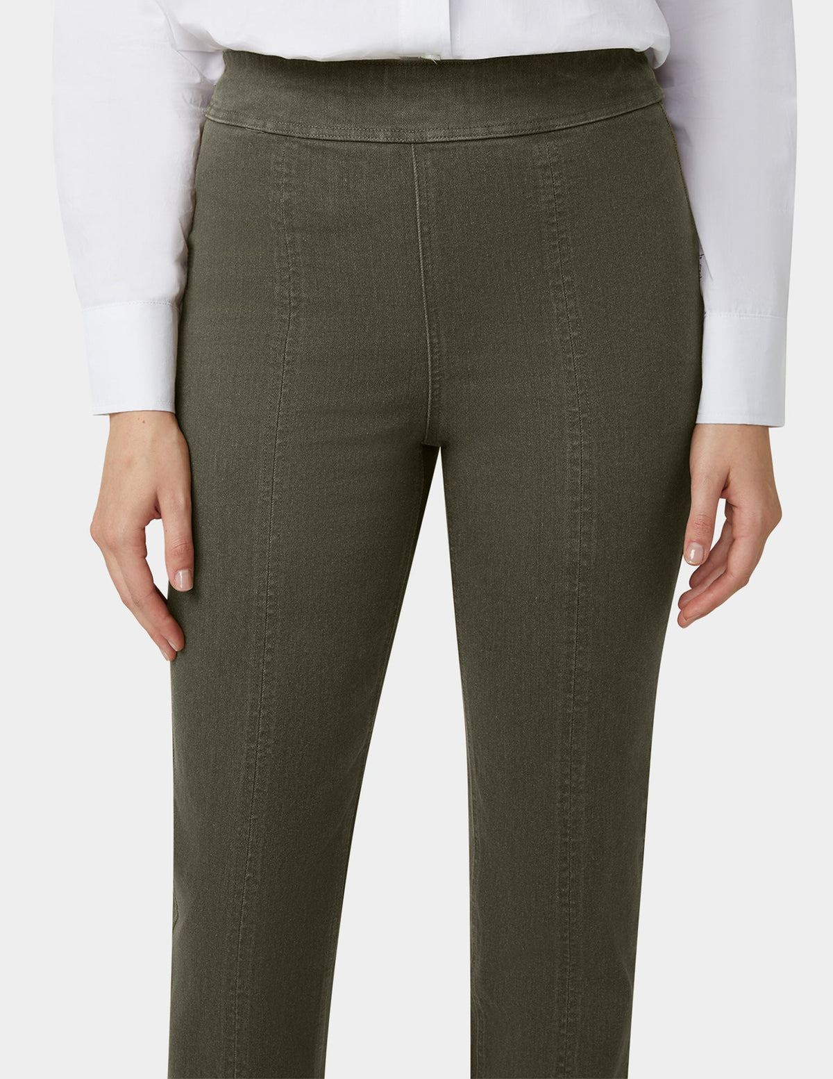 Denim Straight Leg Pant - Olive Night | Hue