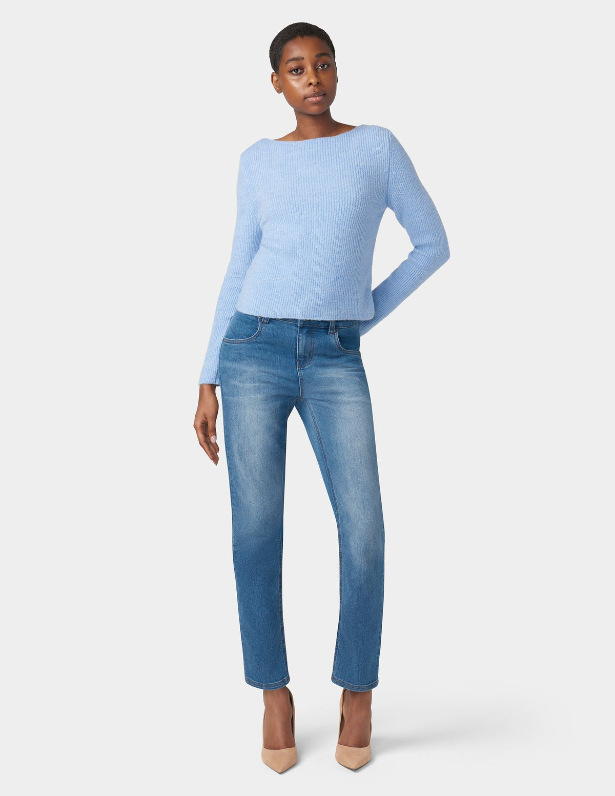 Straight Leg Jeans - Medium Wash | Hue