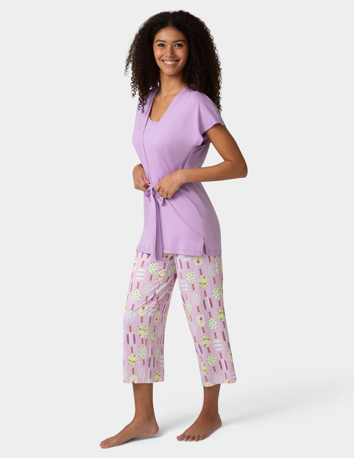 Mama Jama 3 Piece PJ Set - African Violet | Hue
