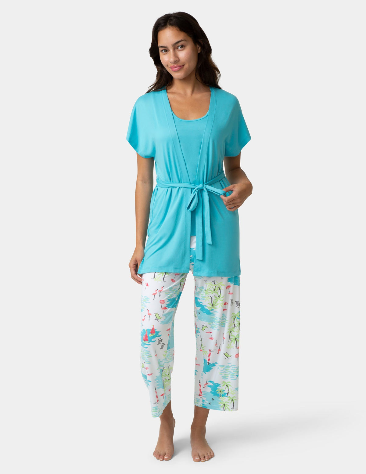 Mama Jama 3 Piece PJ Set - Blue Mist | Hue