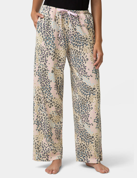 Cotton Candied Lazy Leopard PJ Pant - Sheer Bliss | Hue