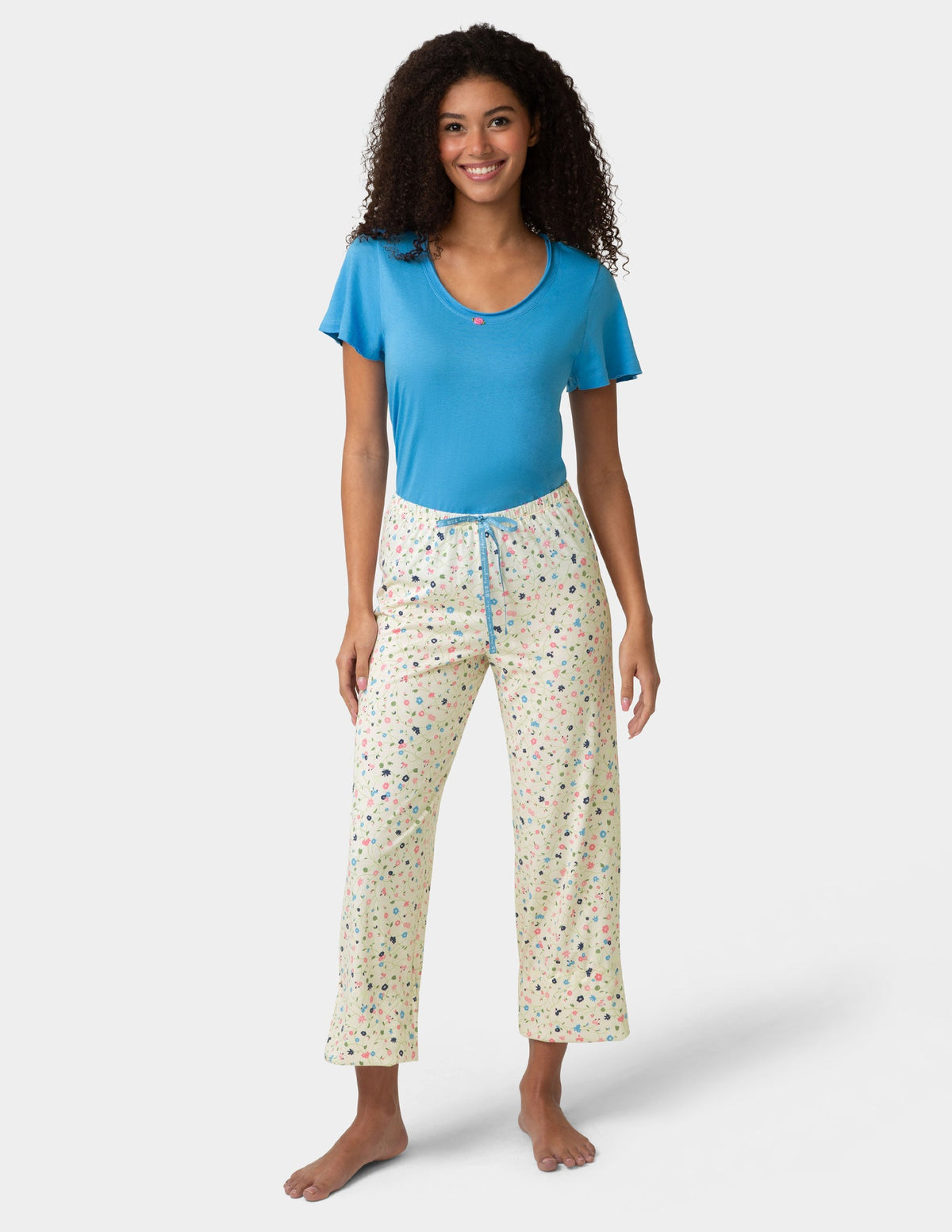 Dreaming Drift Daisy PJ Capri - Whitecap Grey | Hue