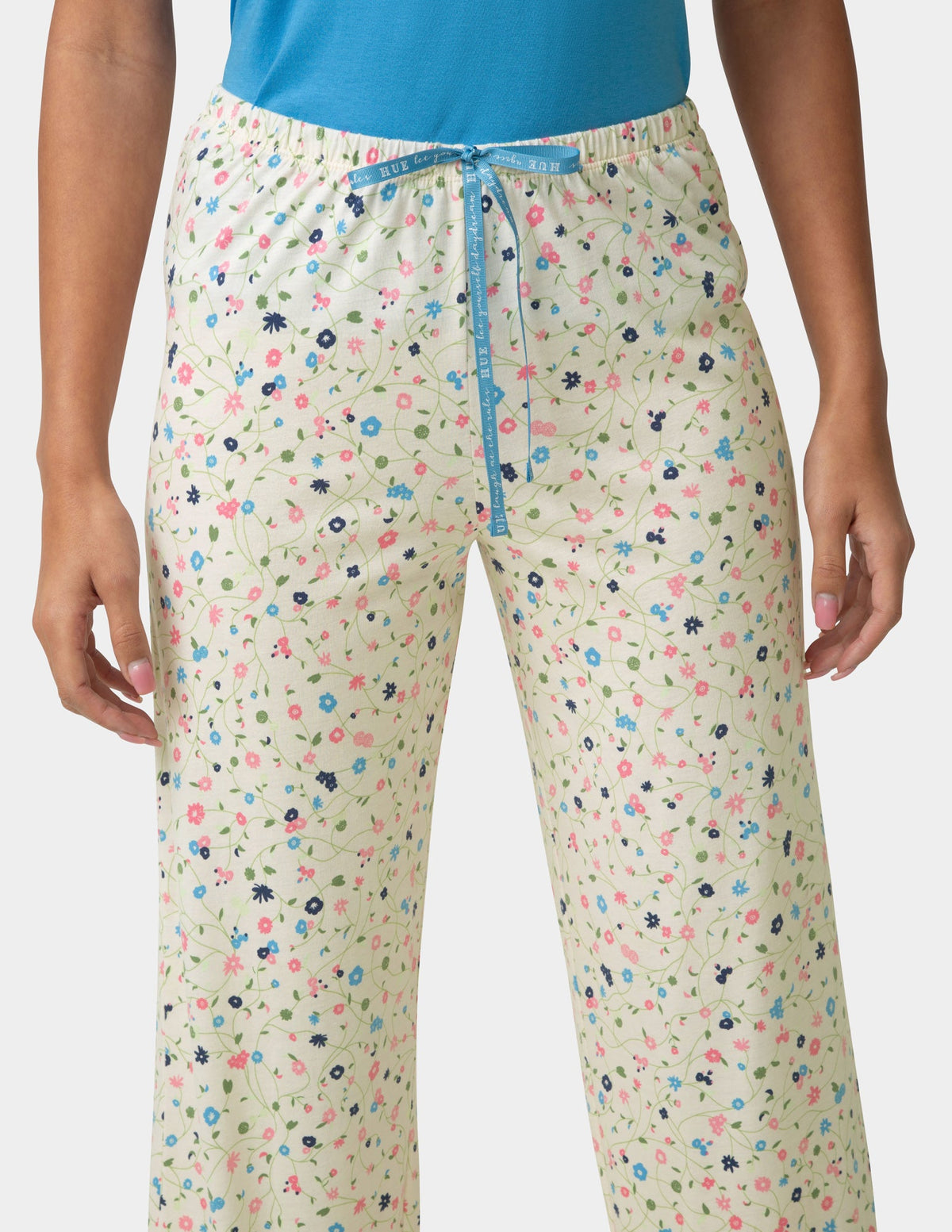 Dreaming Drift Daisy PJ Capri - Whitecap Grey | Hue