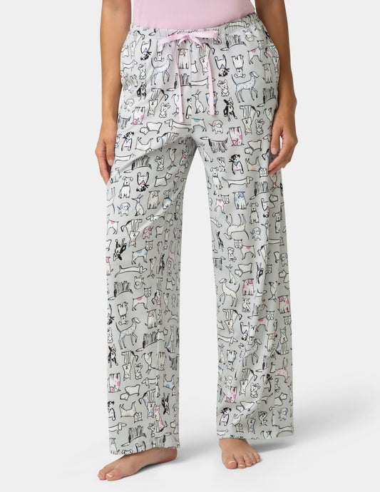 Cotton Candied Cozy Canine PJ Pant - Lunar Rock | Hue