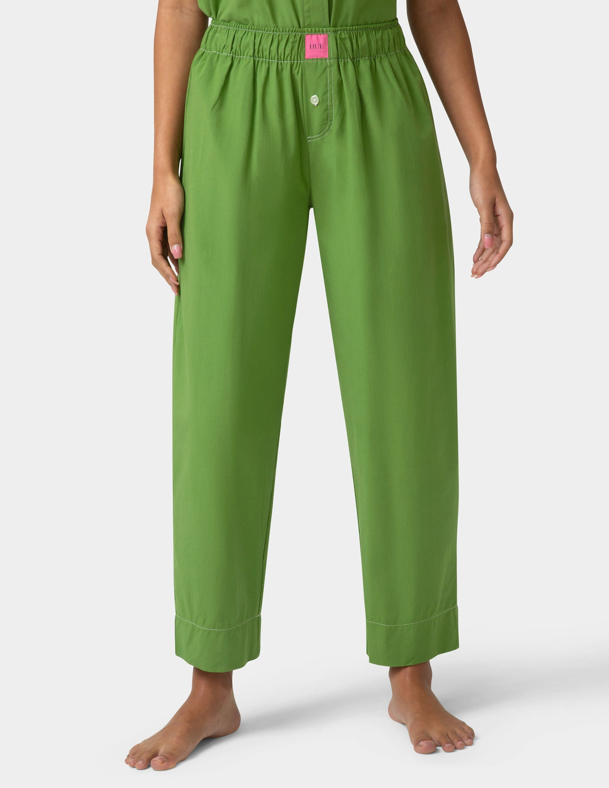 Poplin PJ Pant - Cactus | Hue
