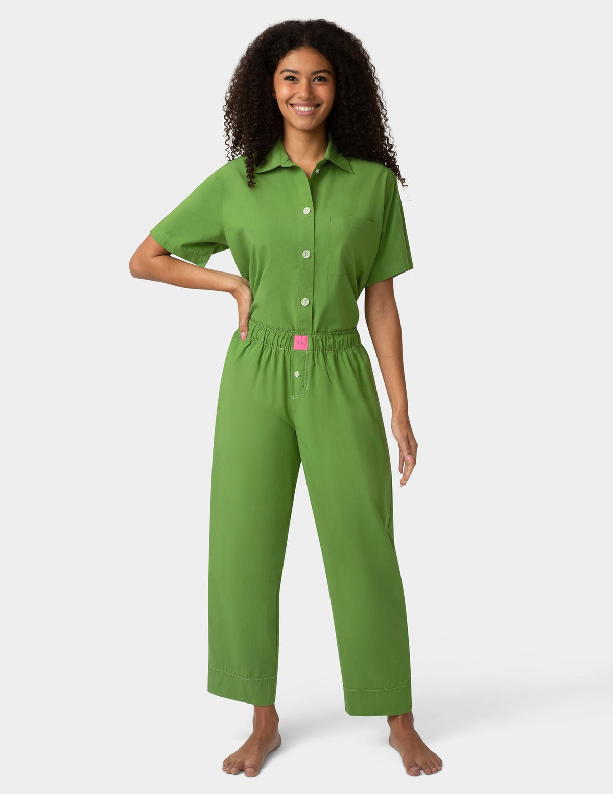 Poplin PJ Pant - Cactus | Hue