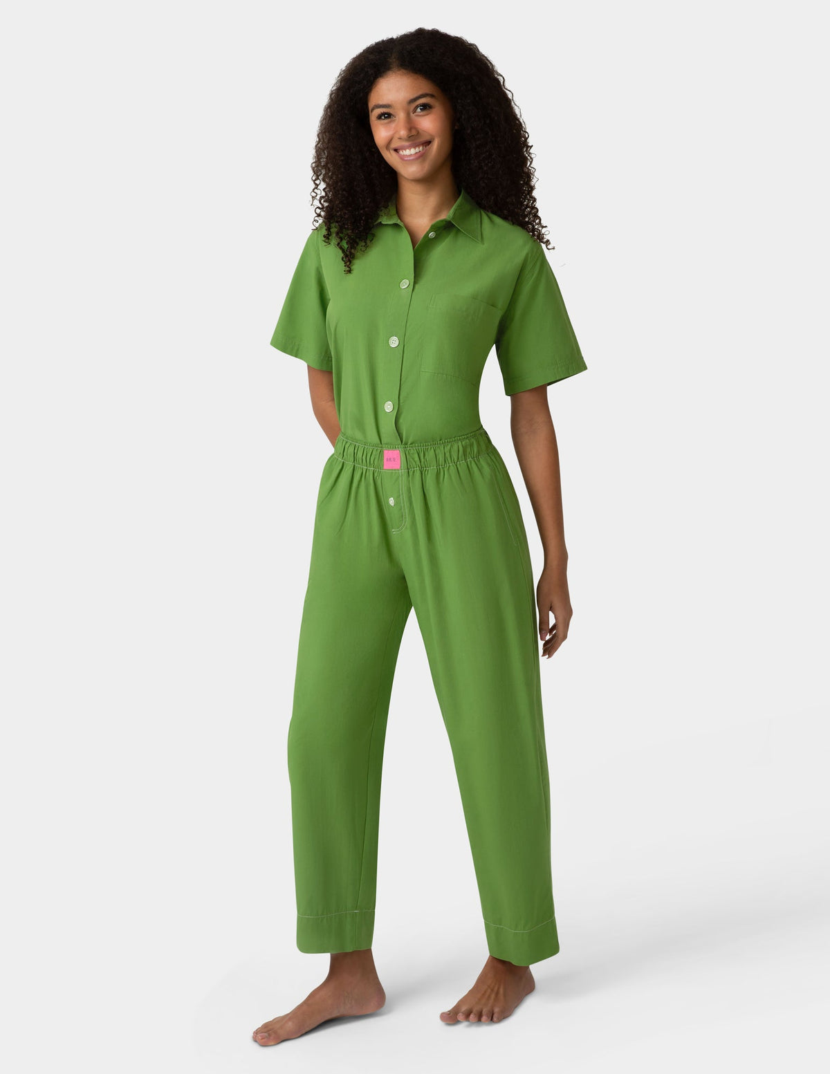 Poplin PJ Pant - Cactus | Hue