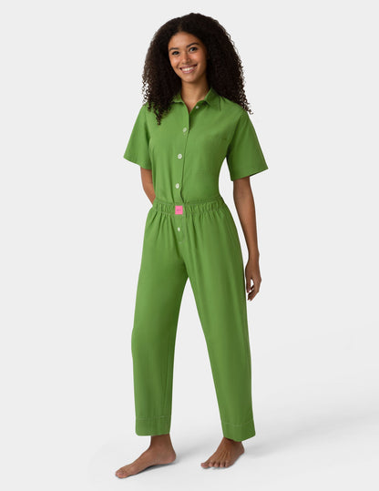 Poplin PJ Pant - Cactus | Hue