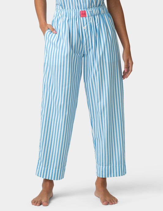 Poplin PJ Pant - Azure Blue | Hue