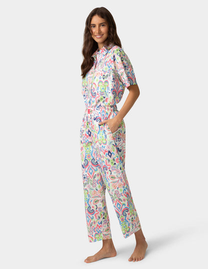 Poplin PJ Pant - Bright White | Hue