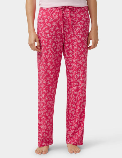 Put A Bow On It PJ Pant - Bright Rose | Hue