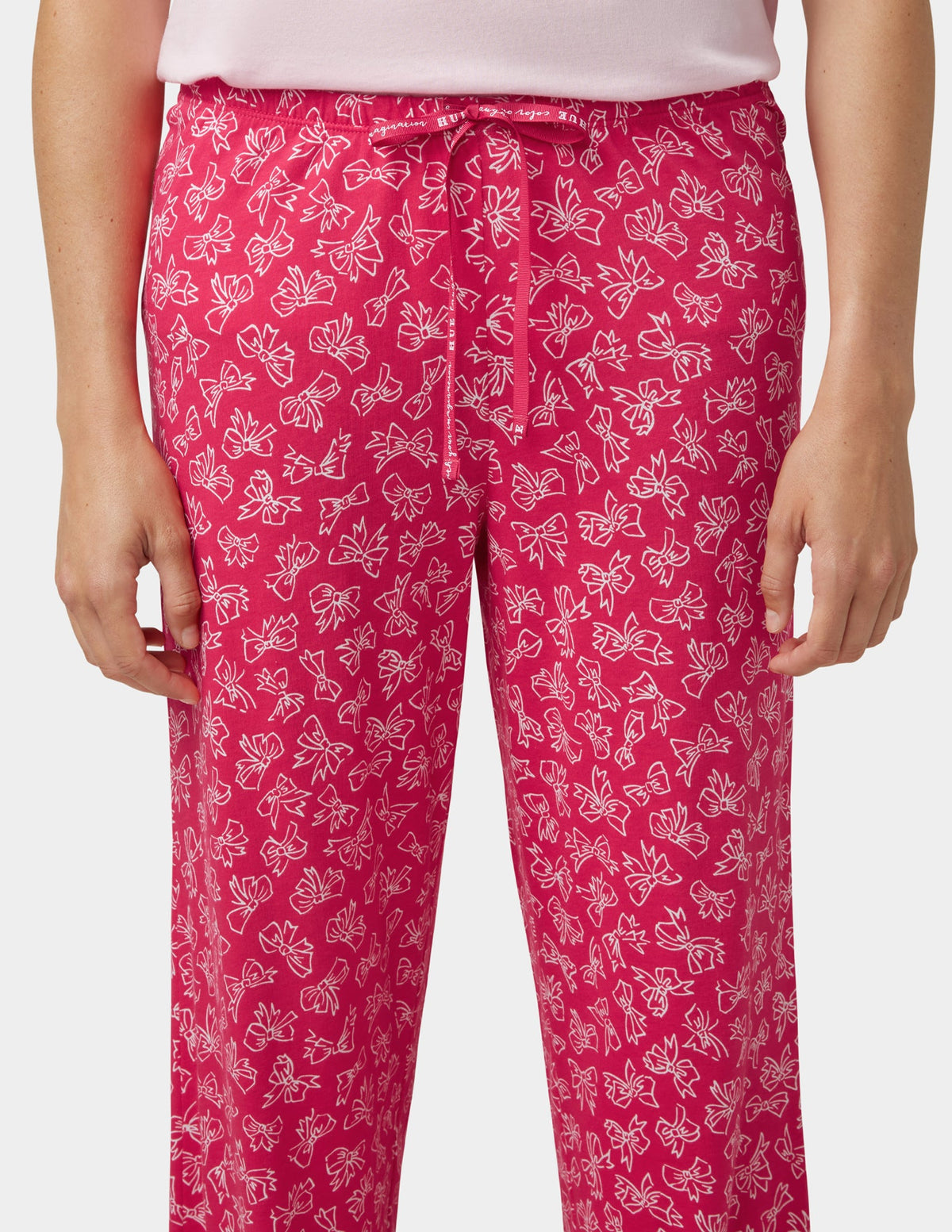 Put A Bow On It PJ Pant - Bright Rose | Hue