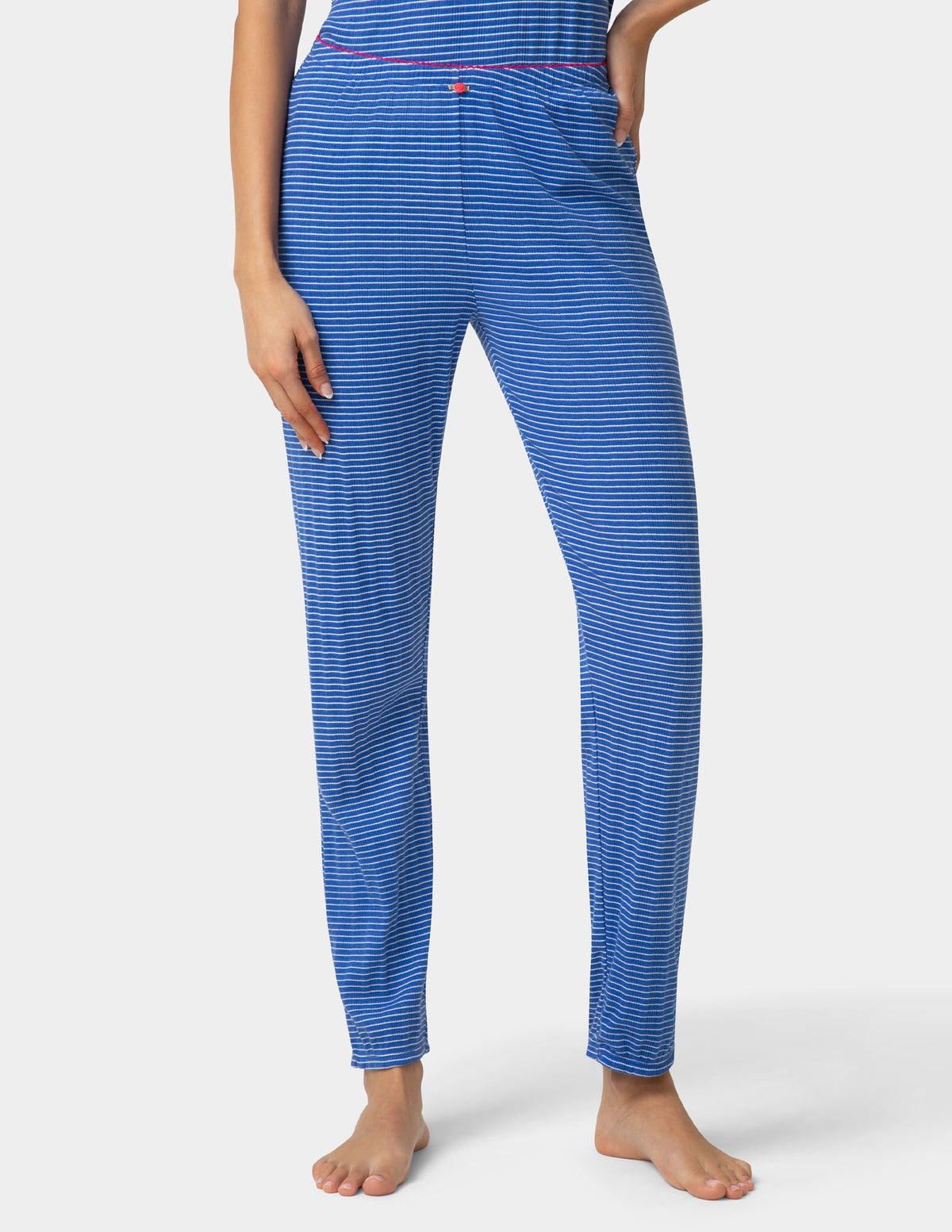 Pointelle PJ Jogger - Dazzling Blue | Hue
