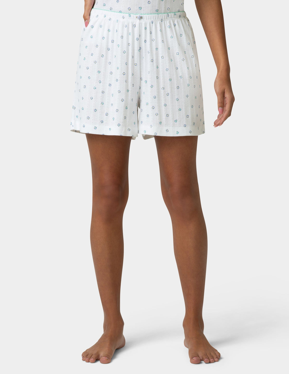 Pointelle PJ Boxer - Bright White | Hue