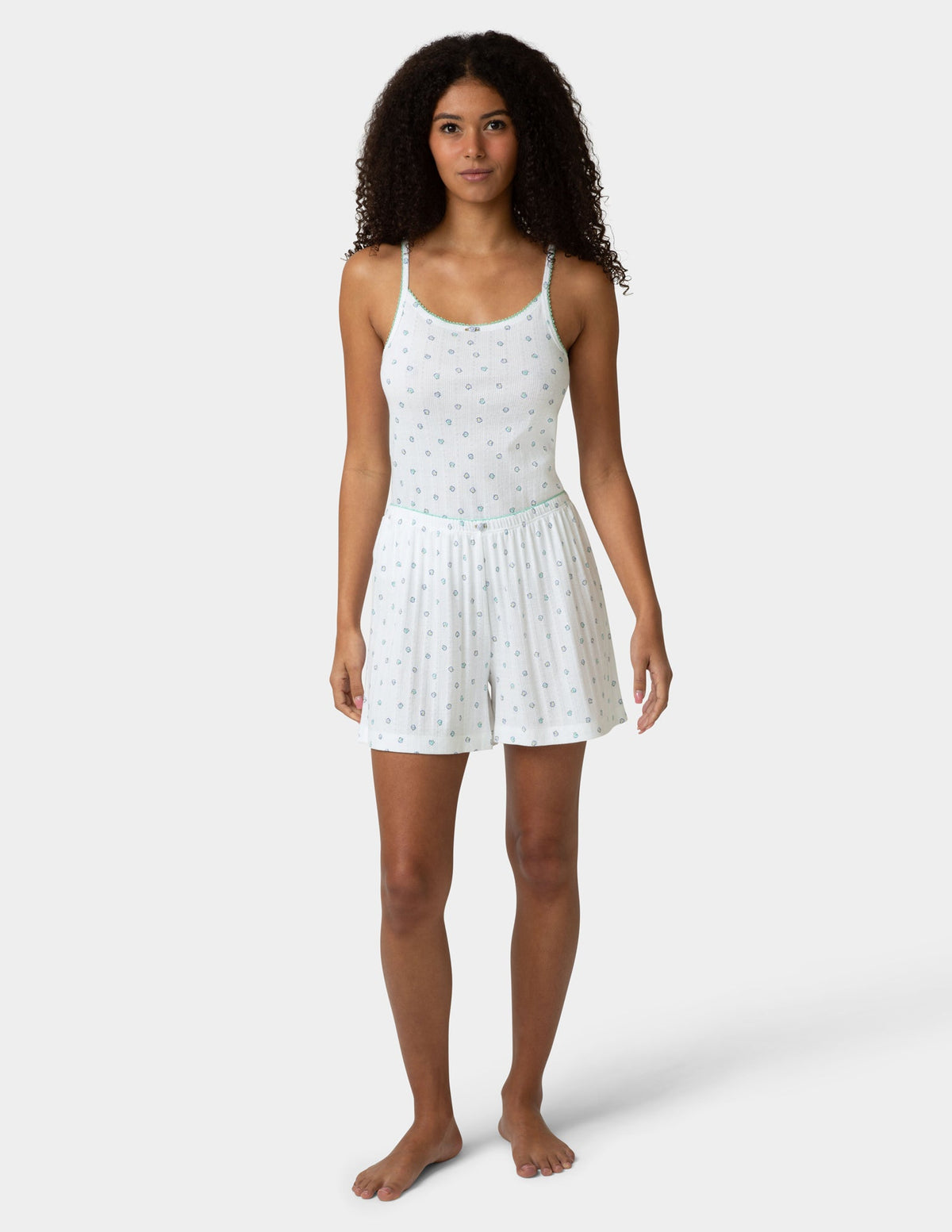 Pointelle PJ Boxer - Bright White | Hue