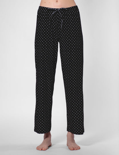SleepWell Rio Dots Sleep Pant - Black | Hue