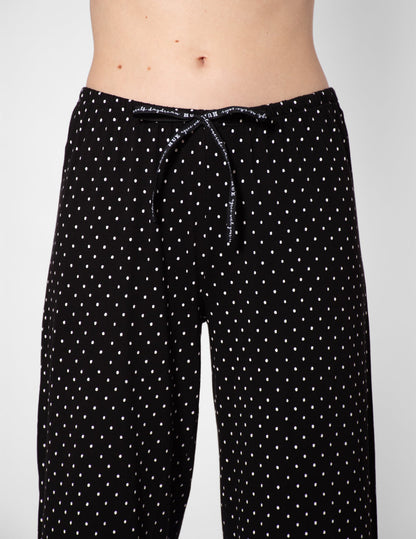 SleepWell Rio Dots Sleep Pant - Black | Hue