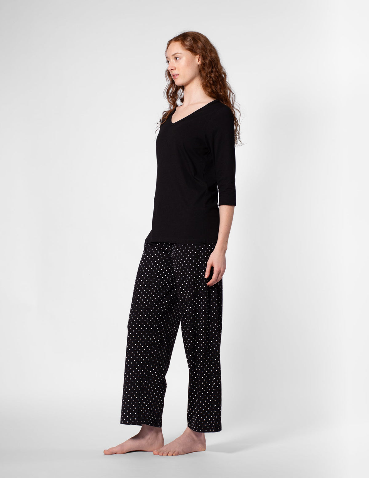 SleepWell Rio Dots Sleep Pant - Black | Hue
