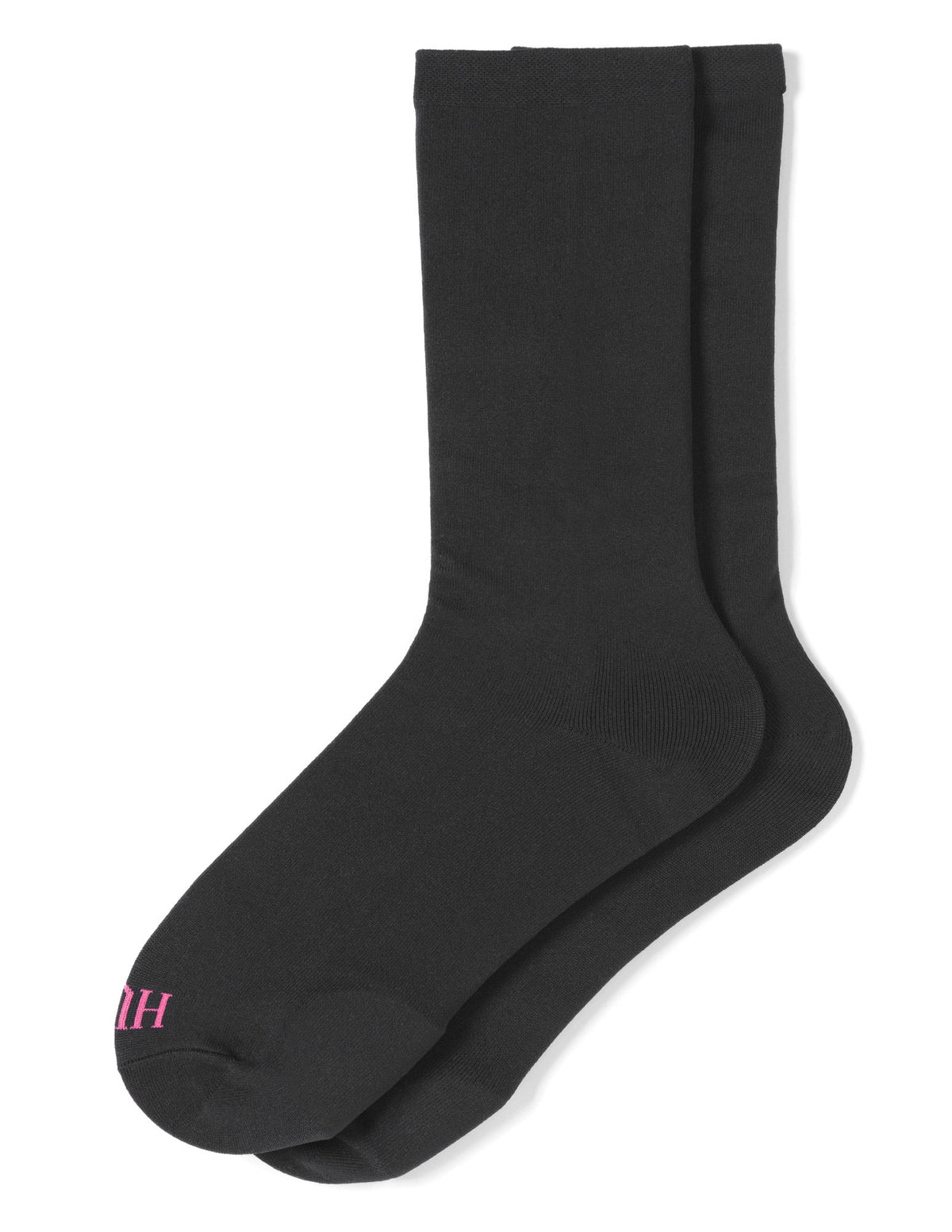 Cushioned Crew Sock - Black | Hue