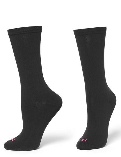 Cushioned Crew Sock - Black | Hue