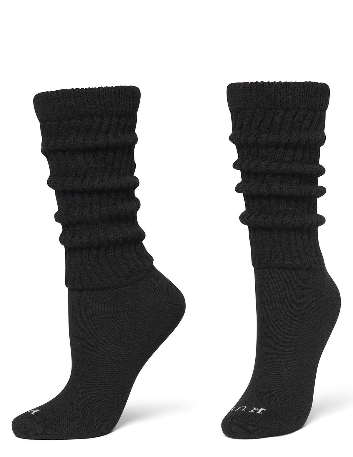 The Slouch Sock 3 Pair Pack - Black | Hue
