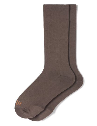 Cushioned Crew Sock - Espresso | Hue