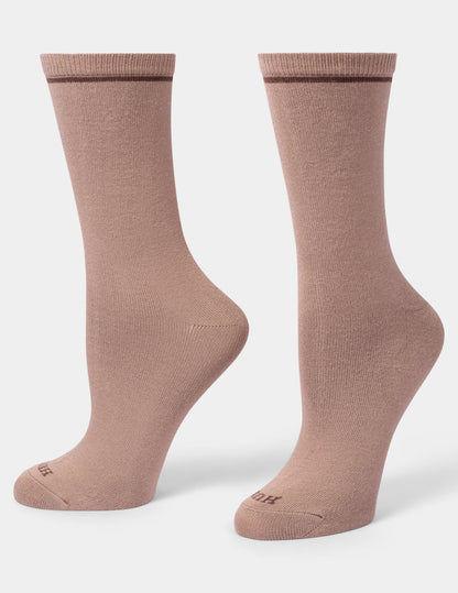 Super Soft Crew Sock 3 Pair Pack - Brown Leopard | Hue