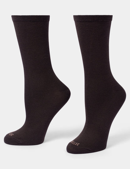 Super Soft Crew Sock 3 Pair Pack - Brown Leopard | Hue